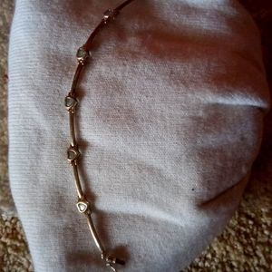 Aquamarine and silver bracelet